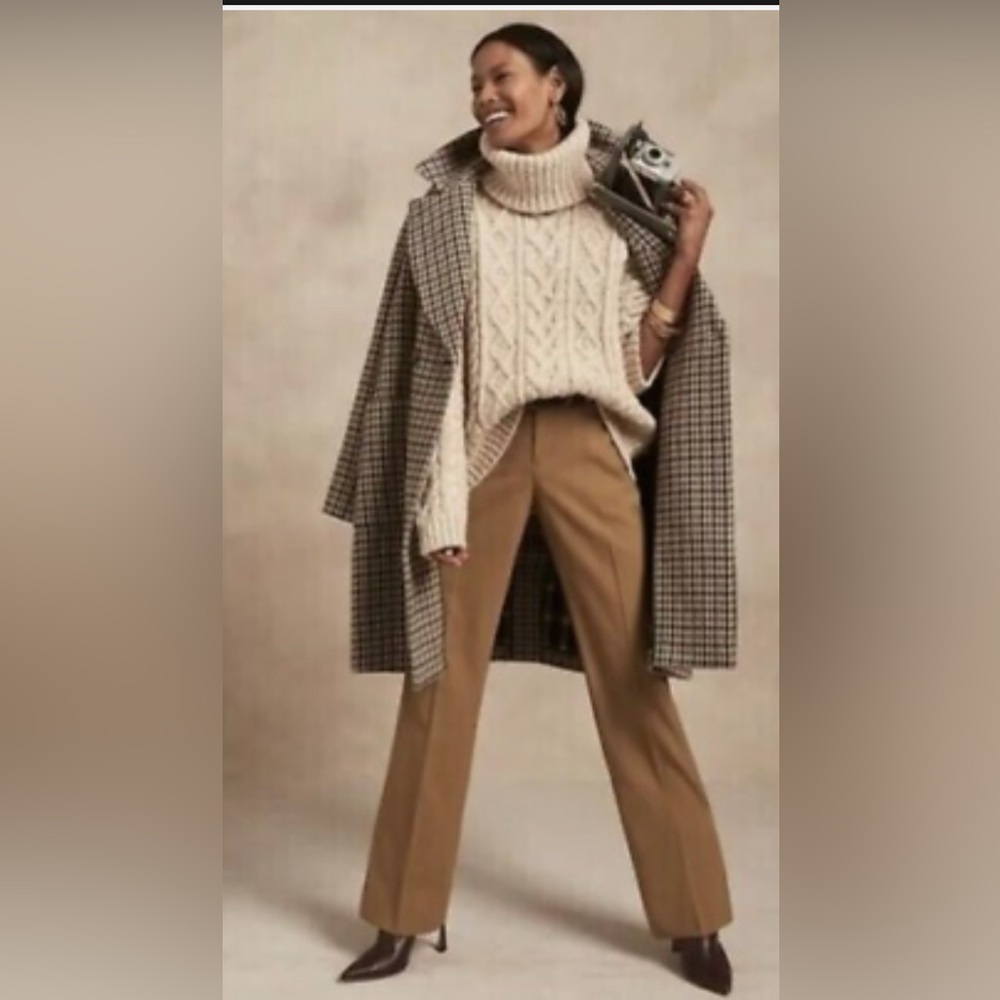Banana Republic Camel Bootcut Trousers